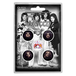 Queen Faces Badge Set (Pack of 5)