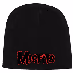 Misfits Unisex Adult Red Logo Beanie