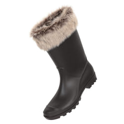 Mountain Warehouse Womens/Ladies Faux Fur Lined Wellington Boots - 8 UK, Beige