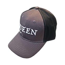 Queen Unisex Adult Two Tone Logo Baseball Cap - One Size, Charcoal Grey/Black