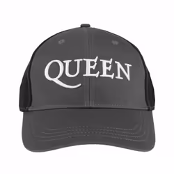 Queen Unisex Adult Two Tone Logo Baseball Cap - One Size, Charcoal Grey/Black