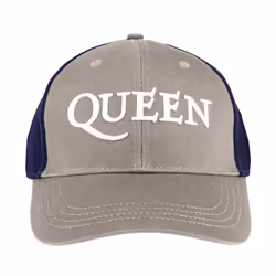 Queen Unisex Adult Two Tone Logo Baseball Cap - One Size, Grey/Navy Blue