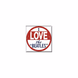 The Beatles I Love Fridge Magnet