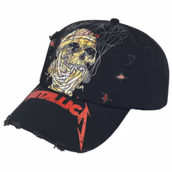 Metallica One Distressed Skull Baseball Cap