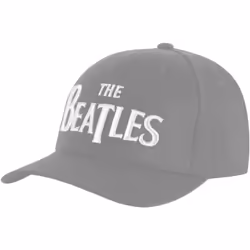 The Beatles Unisex Adult Drop T Logo Baseball Cap - One Size, Grey