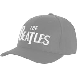 The Beatles Unisex Adult Drop T Logo Baseball Cap - One Size, Grey