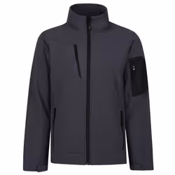 Regatta Mens Arcola Soft Shell Jacket - 3XL, Seal Grey/Black