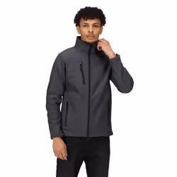 Regatta Mens Arcola Soft Shell Jacket - 3XL, Seal Grey/Black