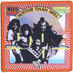 Kiss Hotter Than Hell Standard Iron On Patch