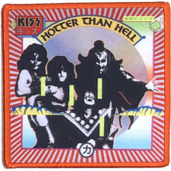 Kiss Hotter Than Hell Standard Iron On Patch