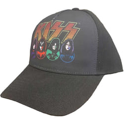 Kiss Unisex Adult Logo, Faces & Icons Baseball Cap