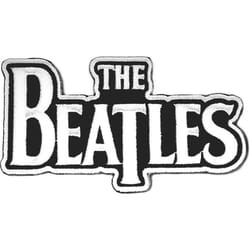 The Beatles Drop T Logo Iron On Patch - One Size, White/Black