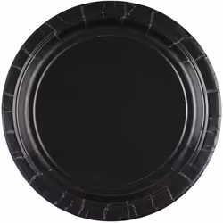 Amscan Paper Plain Dinner Plate (Pack of 8) - One Size, Black