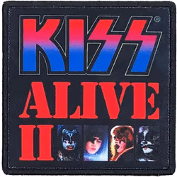 Kiss Alive II Standard Iron On Patch