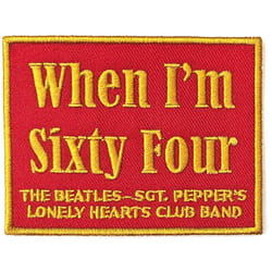 The Beatles When I'm Sixty Four Patch