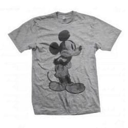 Disney Unisex Adult Mickey Mouse Sketch T-Shirt - S, Grey