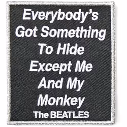 The Beatles Everybody's Got Something To Hide Except Me And My Monkey Woven Patch