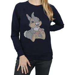 Disney Womens/Ladies Classic Thumper Cotton Sweatshirt - XL, Navy Blue