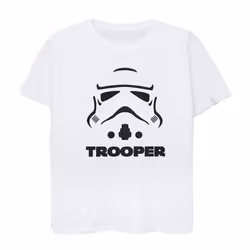 Star Wars Boys Stormtrooper Cotton T-Shirt - 7-8 Years, White