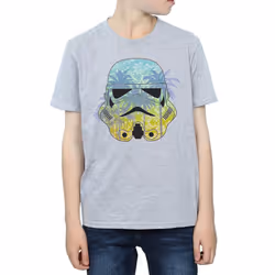 Star Wars Boys Command Stormtrooper Hawaiian T-Shirt - 9-11 Years, Sports Grey
