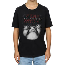 Star Wars: The Last Jedi Boys Porg Cotton T-Shirt - 9-11 Years, Black