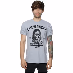 Star Wars Mens Collegiate Chewbacca Heather T-Shirt - XL, Heather Grey