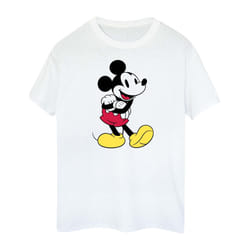 Disney Mens Classic Mickey Mouse Cotton T-Shirt - XL, White