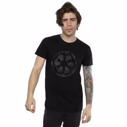 Star Wars: Rogue One Mens Galactic Empire Plans Cotton T-Shirt - L, Black