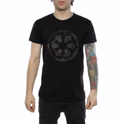 Star Wars: Rogue One Mens Galactic Empire Plans Cotton T-Shirt - XL, Black