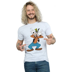 Disney Mens Crazy Goofy T-Shirt - M, Sports Grey