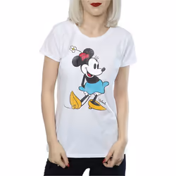 Disney Womens/Ladies Classic Minnie Mouse Cotton T-Shirt - S, White