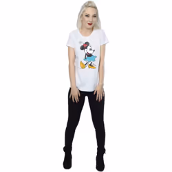 Disney Womens/Ladies Classic Minnie Mouse Cotton T-Shirt - XXL, White