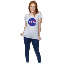 NASA Womens/Ladies Insignia Logo T-Shirt - L, Sports Grey