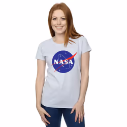 NASA Womens/Ladies Insignia Logo T-Shirt - XXL, Sports Grey