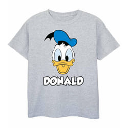 Disney Boys Donald Duck Face T-Shirt - 12-13 Years, Sports Grey