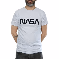 NASA Mens Modern Logo T-Shirt - XXL, Sports Grey