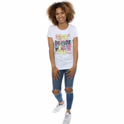 Marvel Comics Womens/Ladies Girls Rule Cotton Boyfriend T-Shirt - XL, White