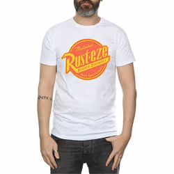 Cars Mens Rust-Eze Logo Cotton T-Shirt - XL, White