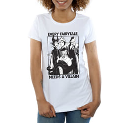 Disney Girls Every Fairy Tale Needs A Villain Cotton T-Shirt - 9-11 Years, White