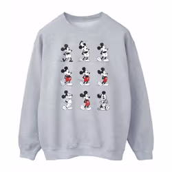 Disney Mens Mickey Mouse Evolution Sweatshirt - M, Sports Grey
