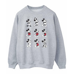 Disney Mens Mickey Mouse Evolution Sweatshirt - M, Sports Grey