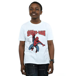 Spider-Man Boys Leap T-Shirt - 9-11 Years, White