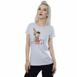 Pinocchio Womens/Ladies Classic Heather T-Shirt - XXL, Heather Grey