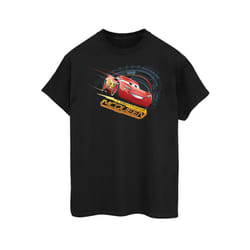 Cars Mens Lightning McQueen Cotton T-Shirt - M, Black
