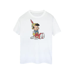 Pinocchio Girls Classic Cotton T-Shirt - 9-11 Years, White