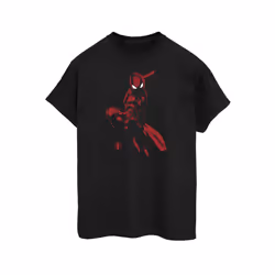 Spider-Man Mens Shadow Cotton T-Shirt - XXL, Black
