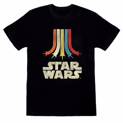 Star Wars Boys Rainbow Cotton T-Shirt - 12-13 Years, Black
