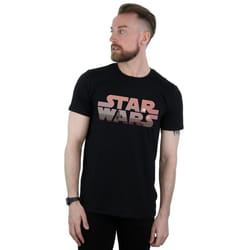 Star Wars Mens Tatooine Logo Cotton T-Shirt - M, Black