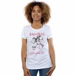 Disney Womens/Ladies Bad Girls Have More Fun Cotton T-Shirt - XXL, White