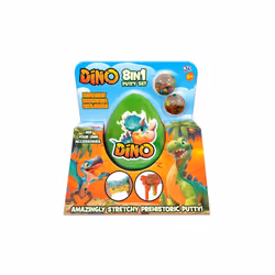 Dino 8 In 1 Mix & Create Putty Set With Mystery Dinosaur